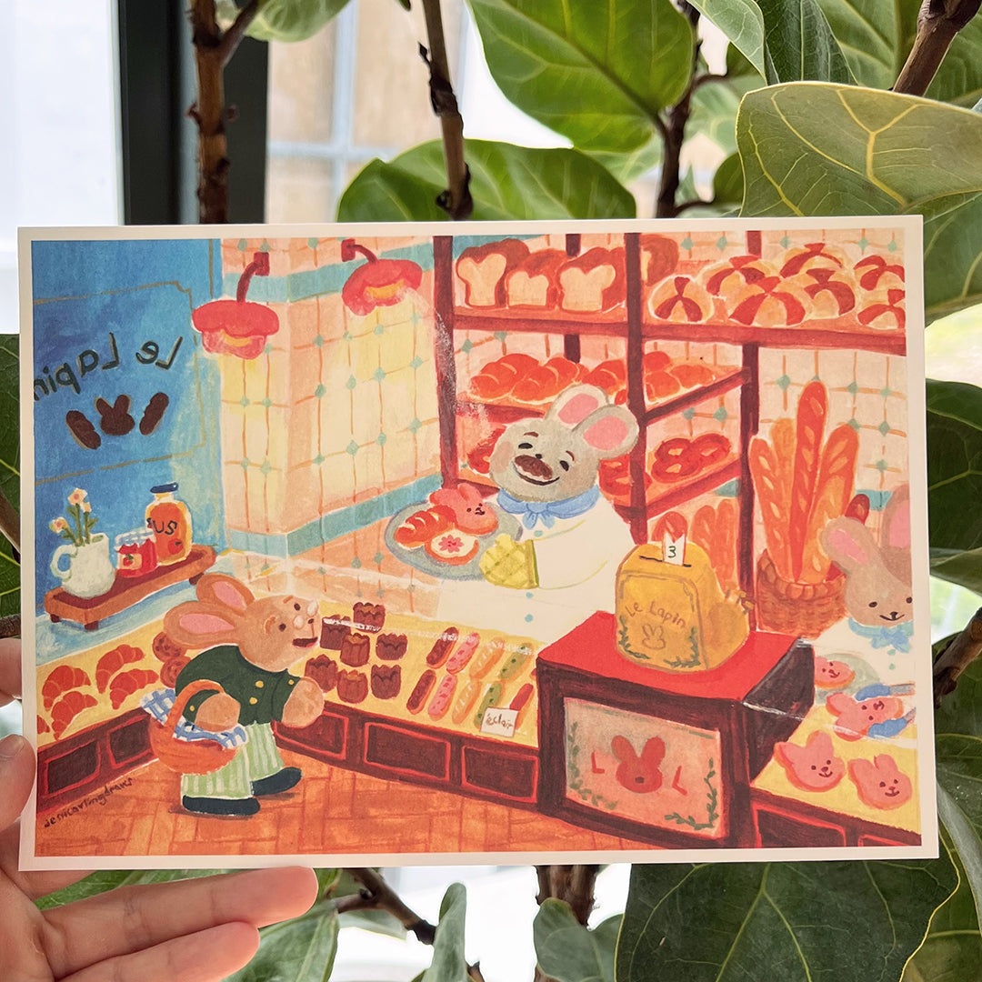 Rabbit Bakery | A4 Print