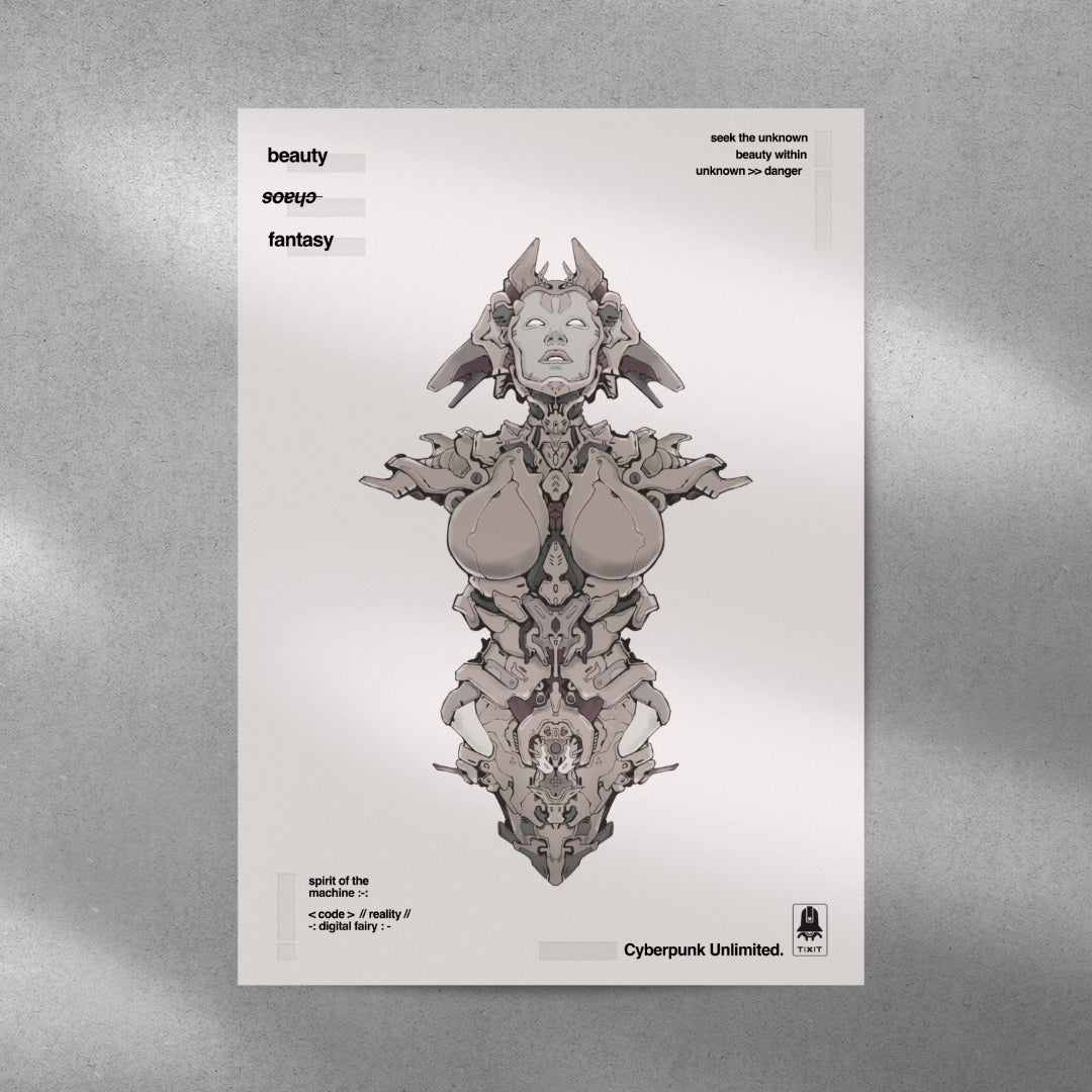 TixiT Art Print - Cyberfairy