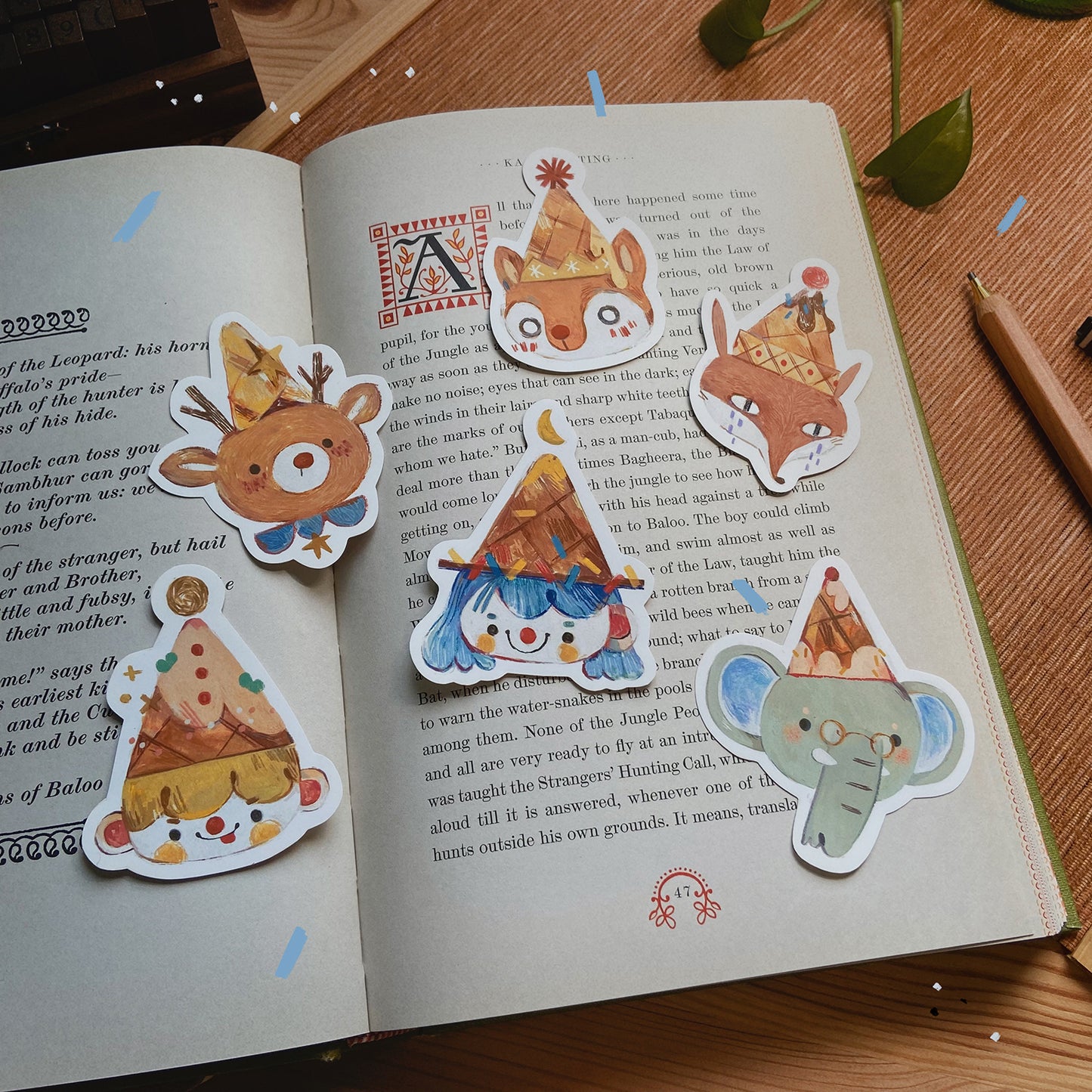 BlueBean Ice Cream Friends, Party Animals Sticker