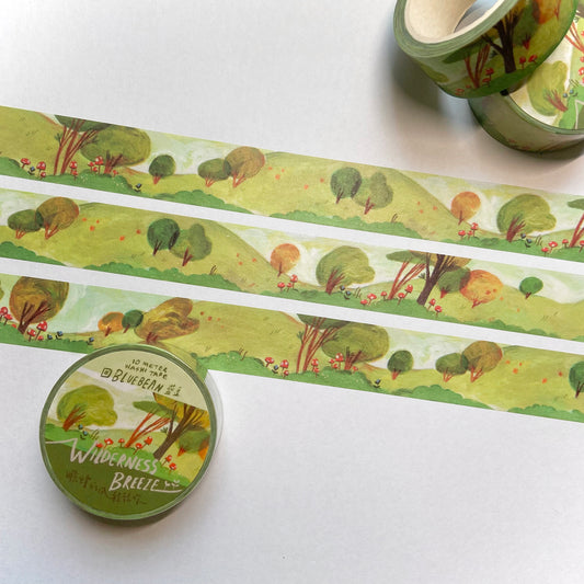 BlueBean Wilderness Breeze Washi Tape, Nature Painting Series