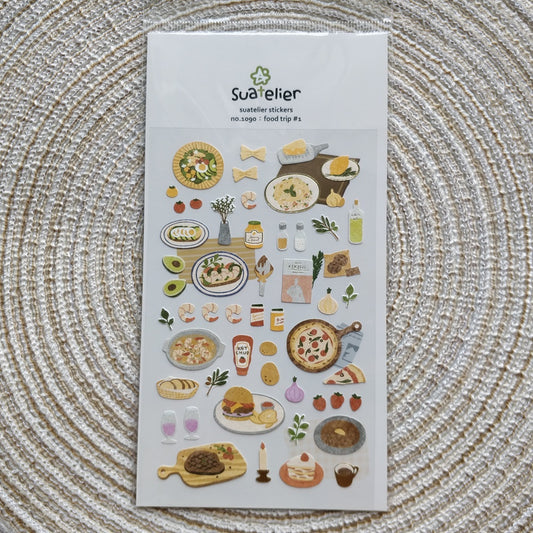 Suatelier stickers | no.1090 food trip #1