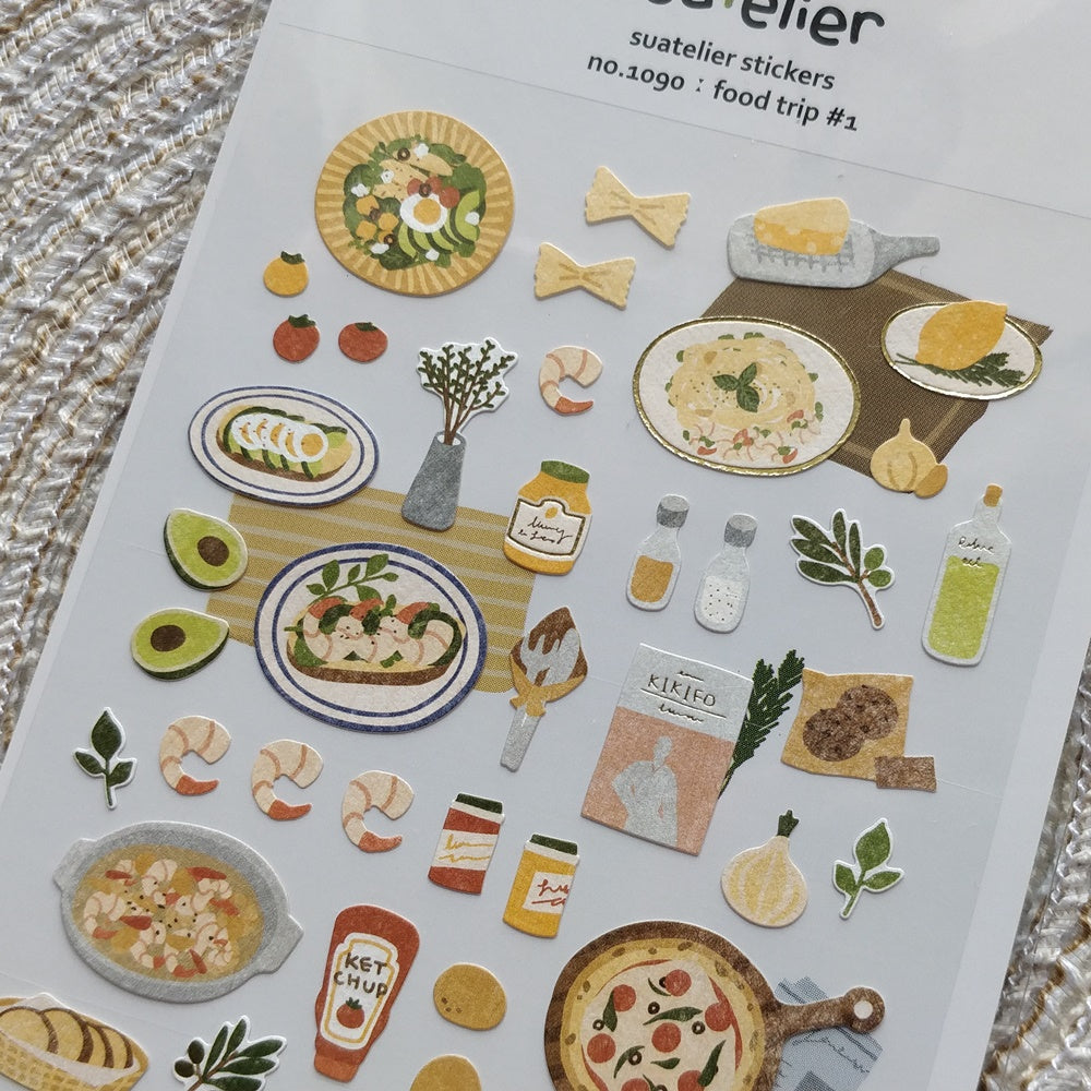 Suatelier stickers | no.1090 food trip #1