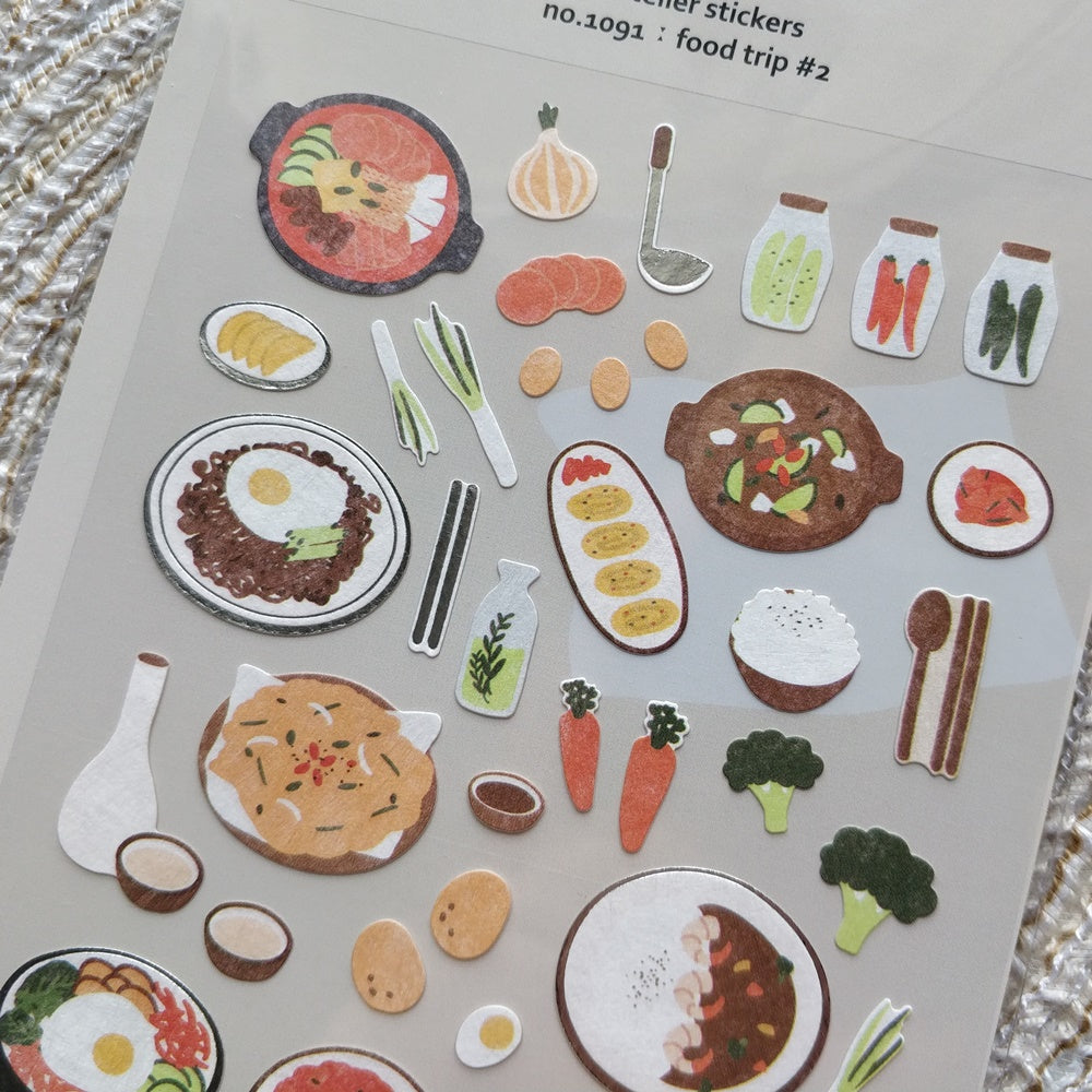Suatelier stickers | no.1091 food trip #2