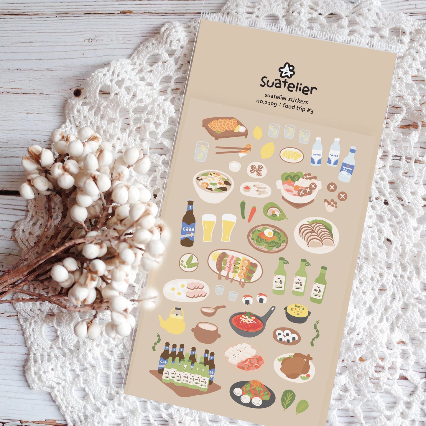 Suatelier stickers | no.1109 food trip #3