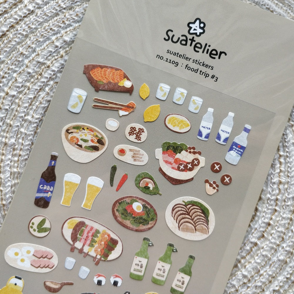 Suatelier stickers | no.1109 food trip #3