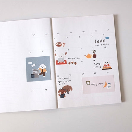 Suatelier stickers | no.1125 work and work
