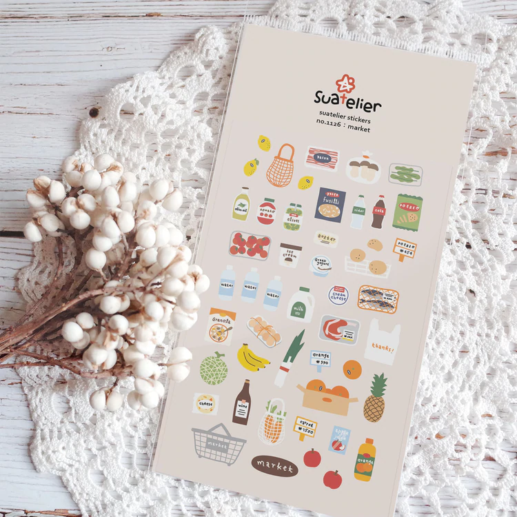 Suatelier stickers | no.1126 market