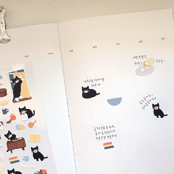 Suatelier stickers | no.1139 cat's catch