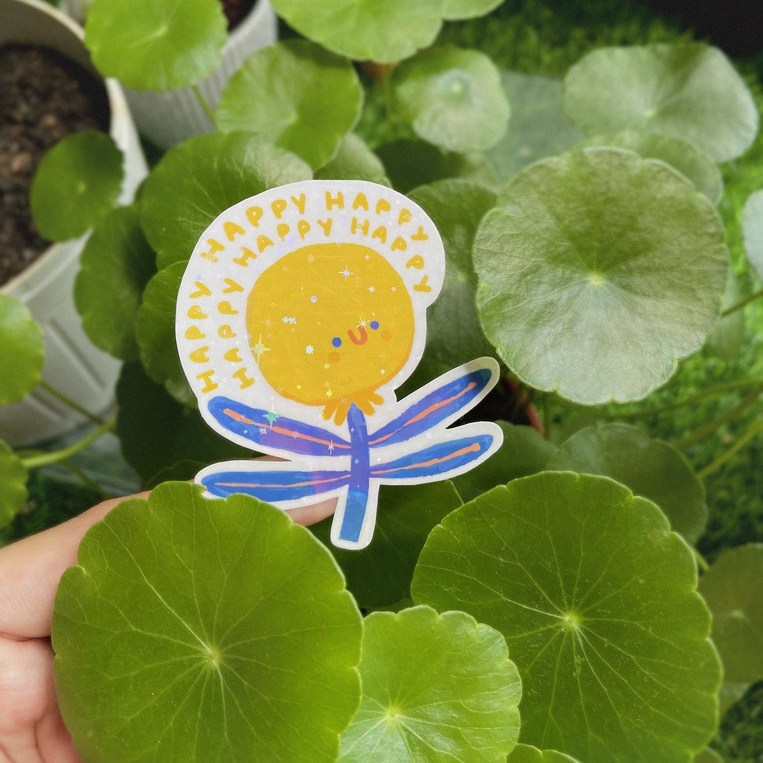 BlueBean Dandelion Dance Holo Glitter Sticker Sheet