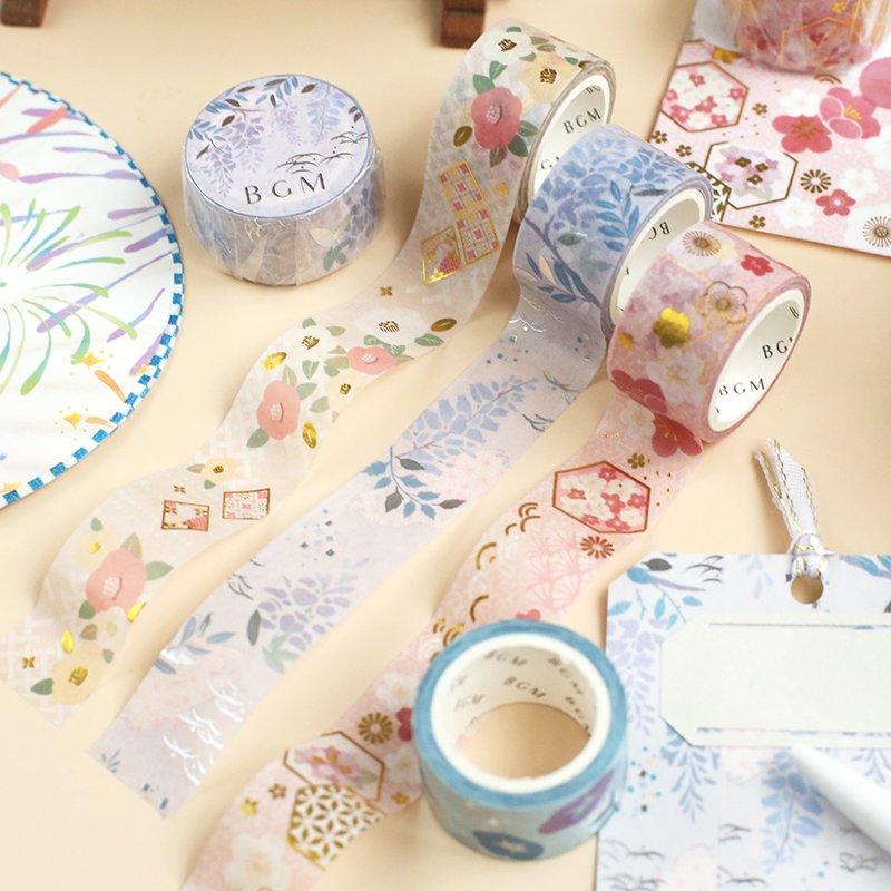BGM Washi Tape | Japanese Goldfish Camellia