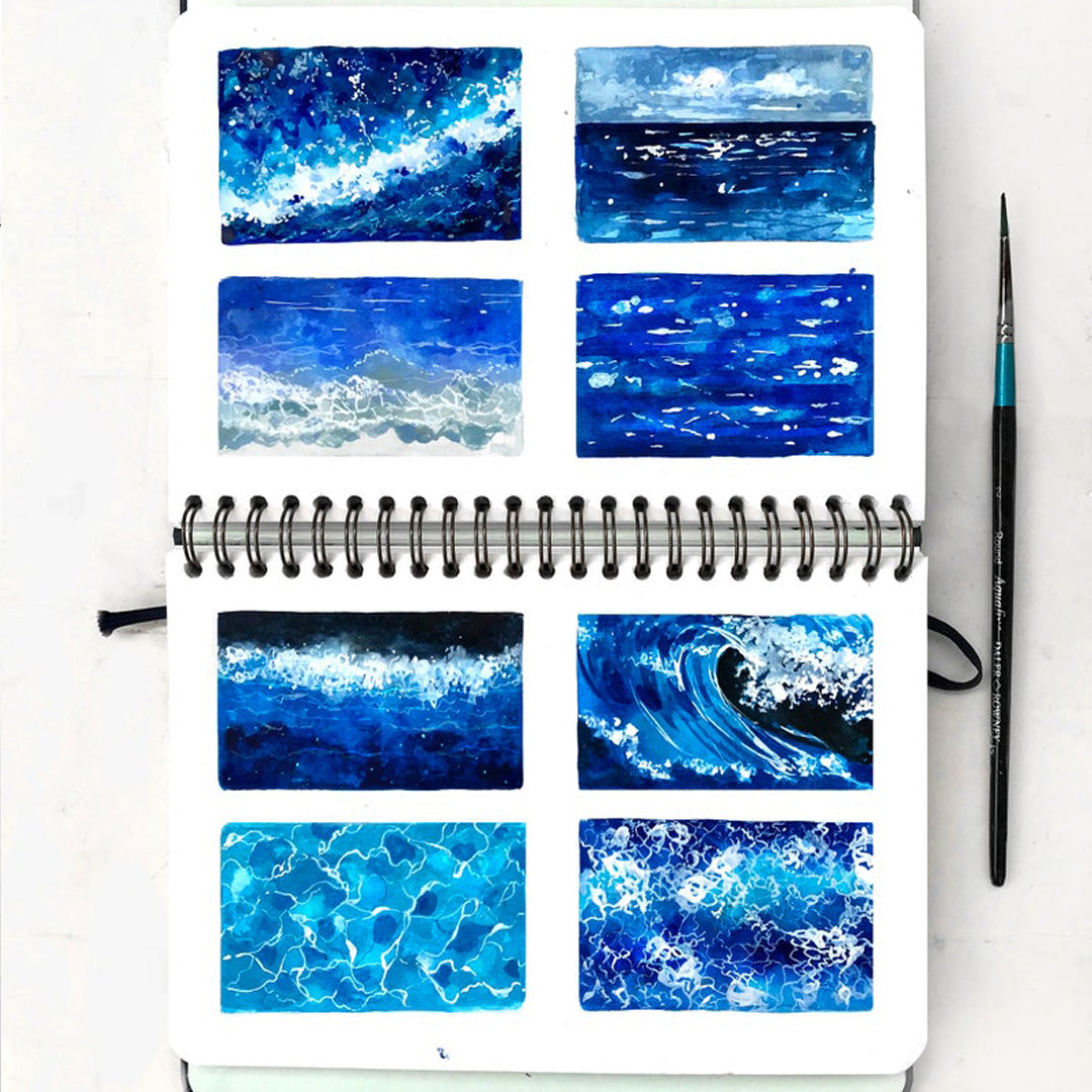 Deep Ultramarine 3 cm Watercolor Washi Tape