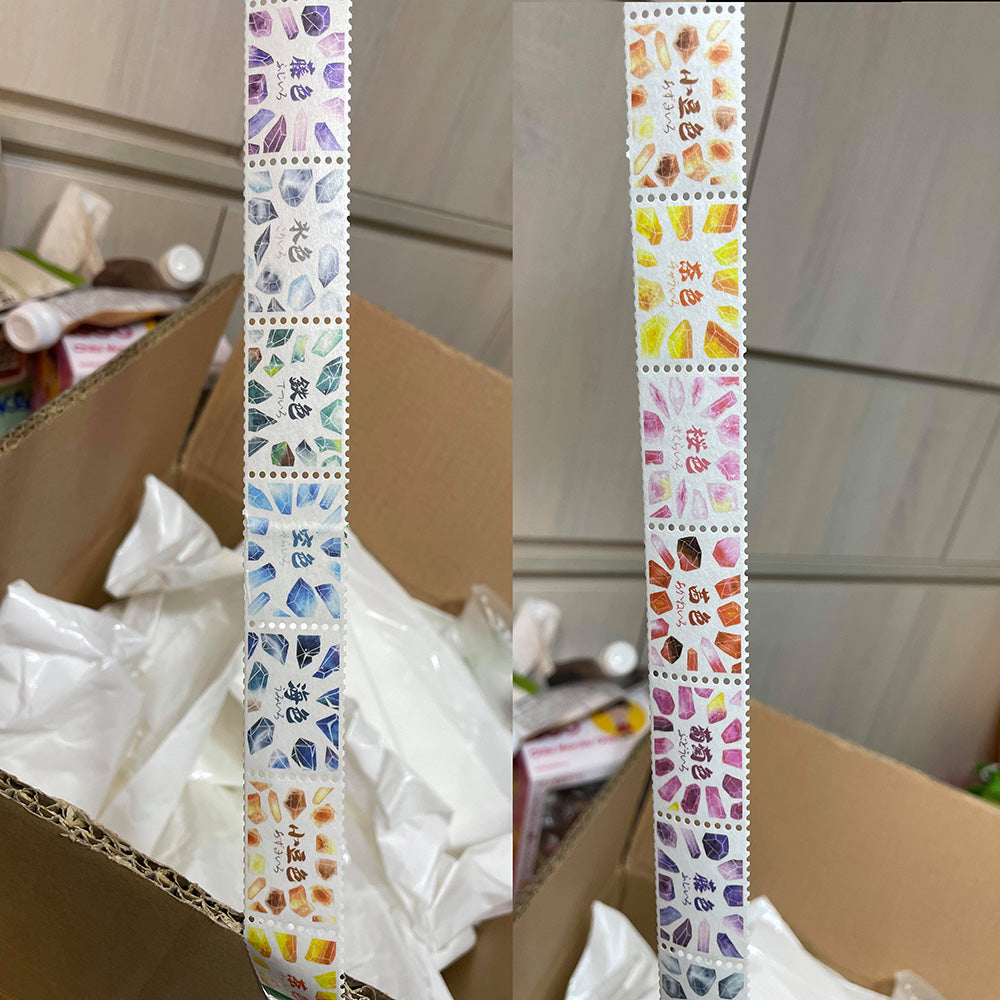 25mm * 3m Stamp Washi - Stone and color