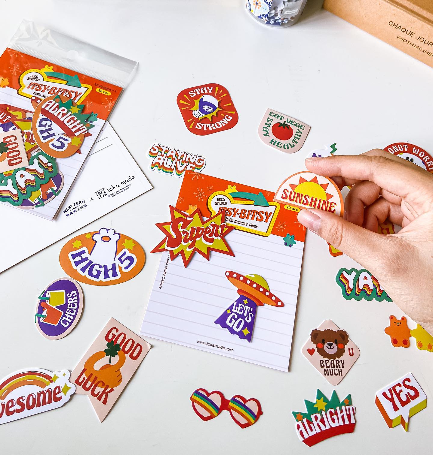 loka made deco stickers | Itsy-Bitsy Hello Summer Vibes