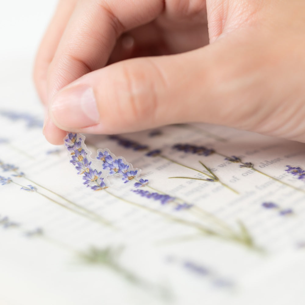 Appree Pressed Flower Sticker | Lavender