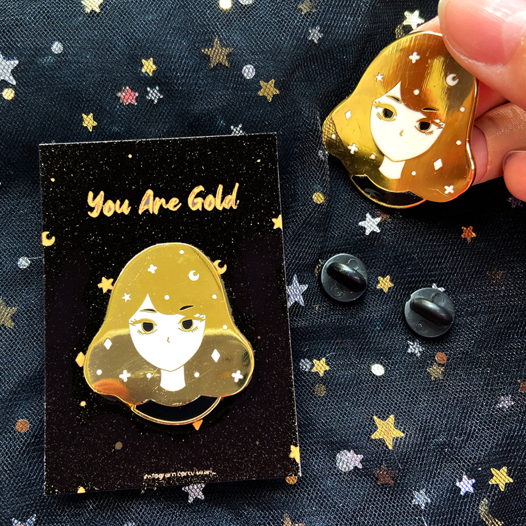 You Are Gold Hard Gold Enamel Pin