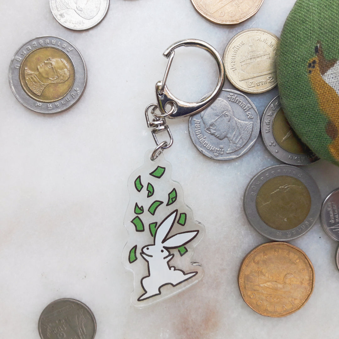 Money Bun Acrylic Keychain
