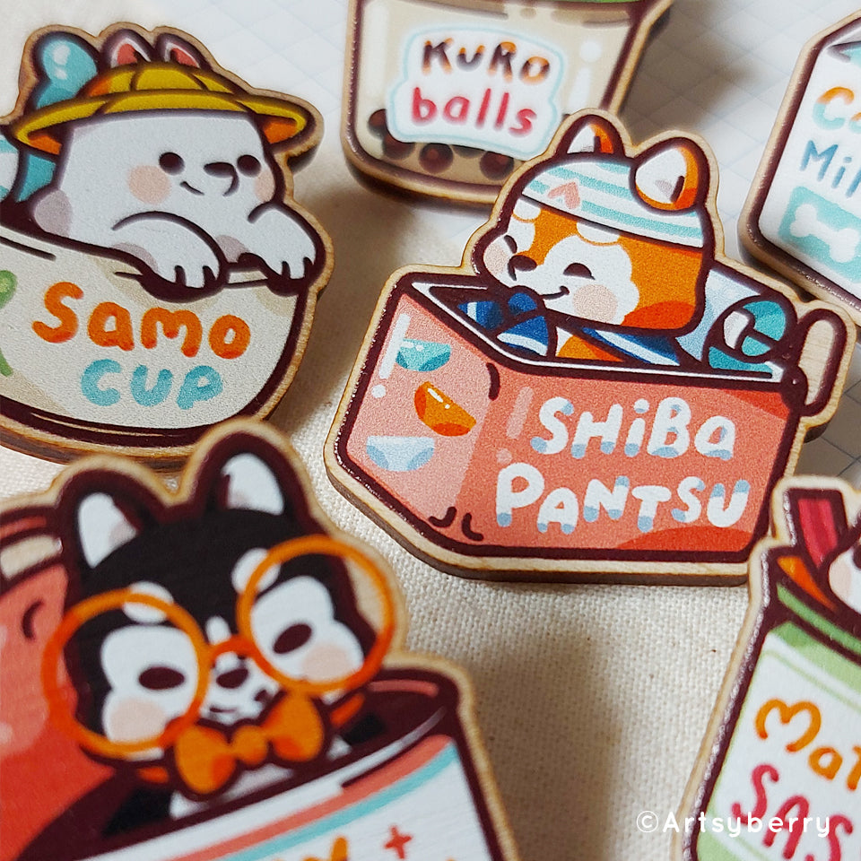 Wooden Pins // Mart Series 4 (set)