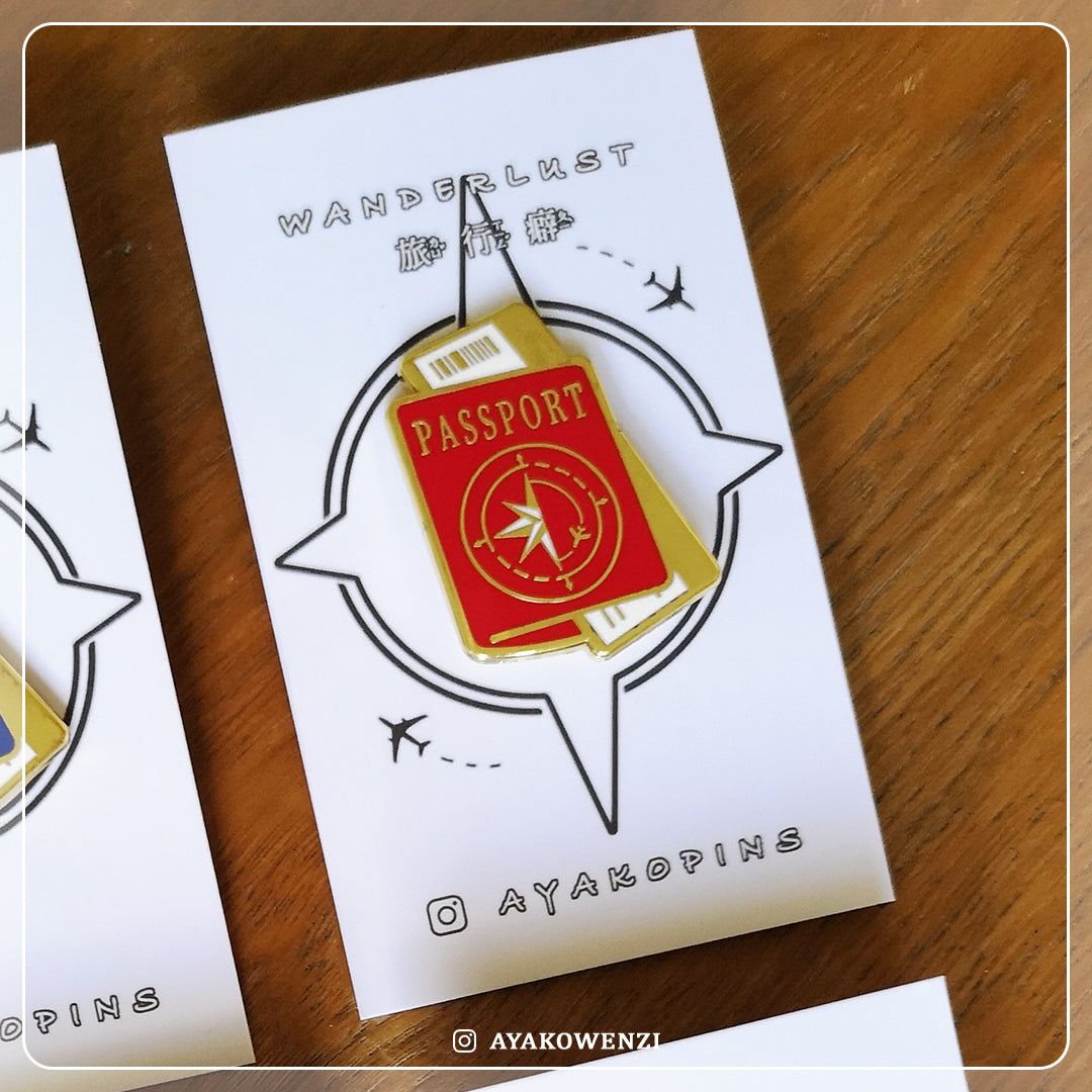 Passport Enamel Pin