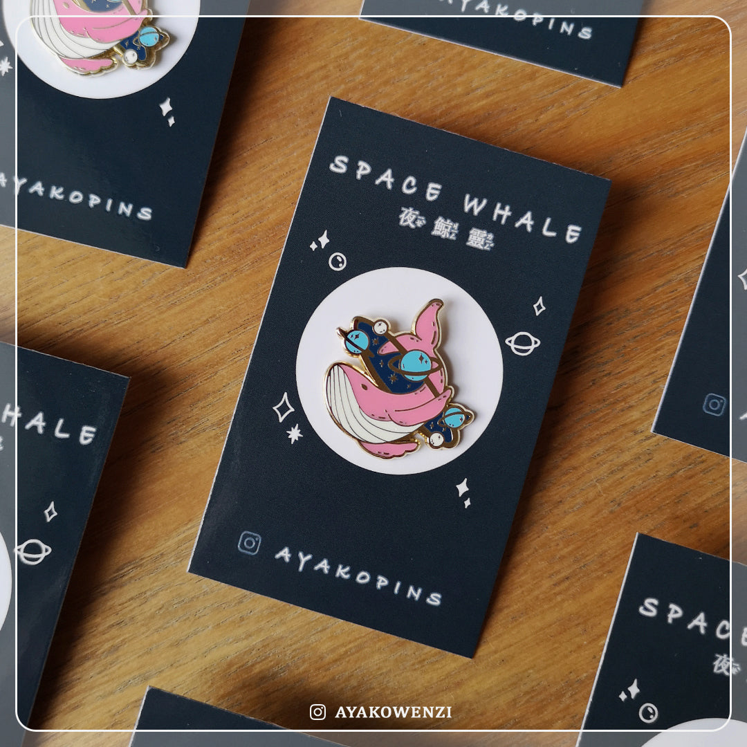 Galaxy Whale Enamel Pin