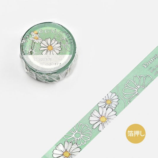 BGM Washi Tape | Blossom Sky Green