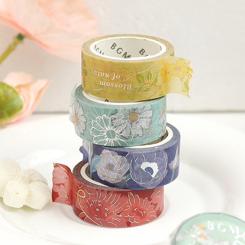 BGM Washi Tape | Blossom Midnight