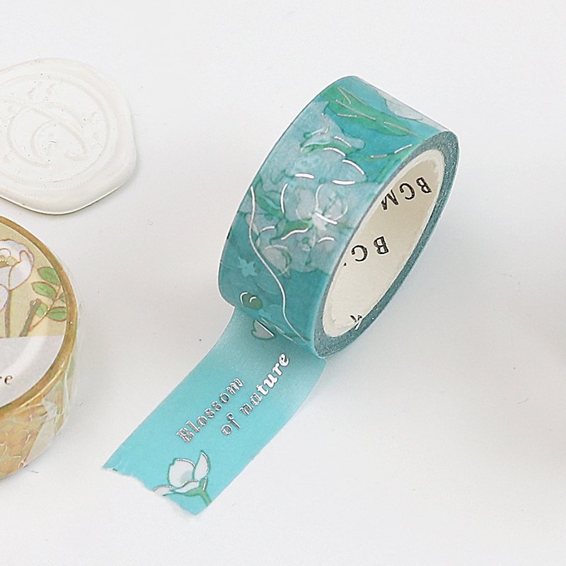 BGM Washi Tape | Blossom Aquamarine