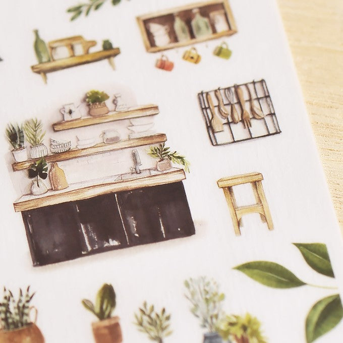 MU Craft Print-On Sticker - op no.114 Happy Home
