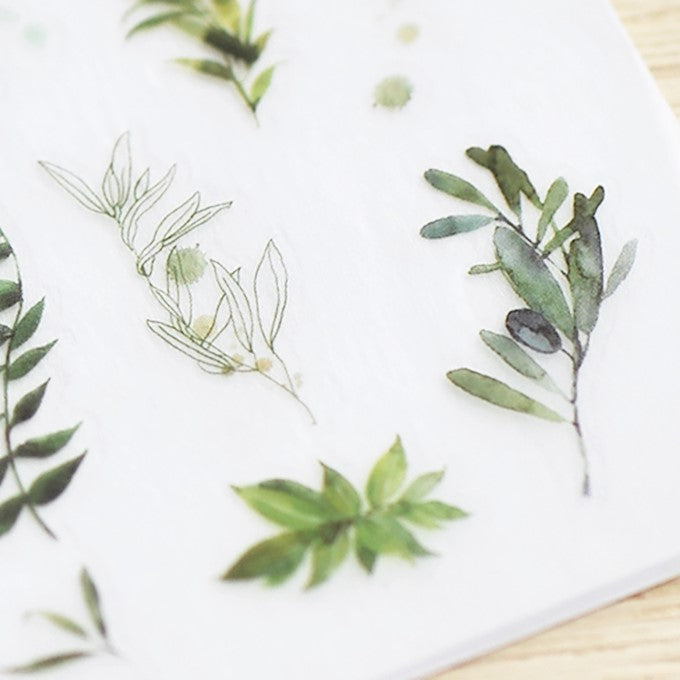 MU Craft Print-On Sticker - op no.105 Ferns & Leaves