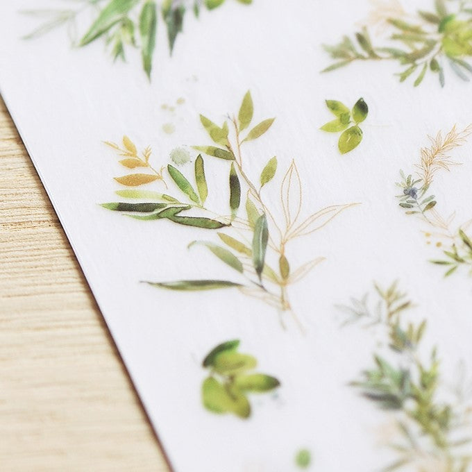 MU Craft Print-On Sticker - op no.105 Ferns & Leaves