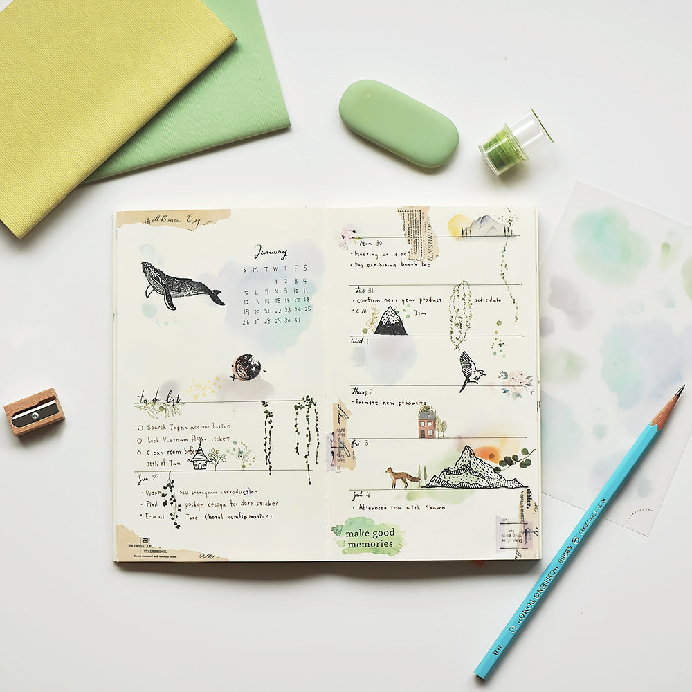 MU Craft Print-On Sticker - op no.113 Drops