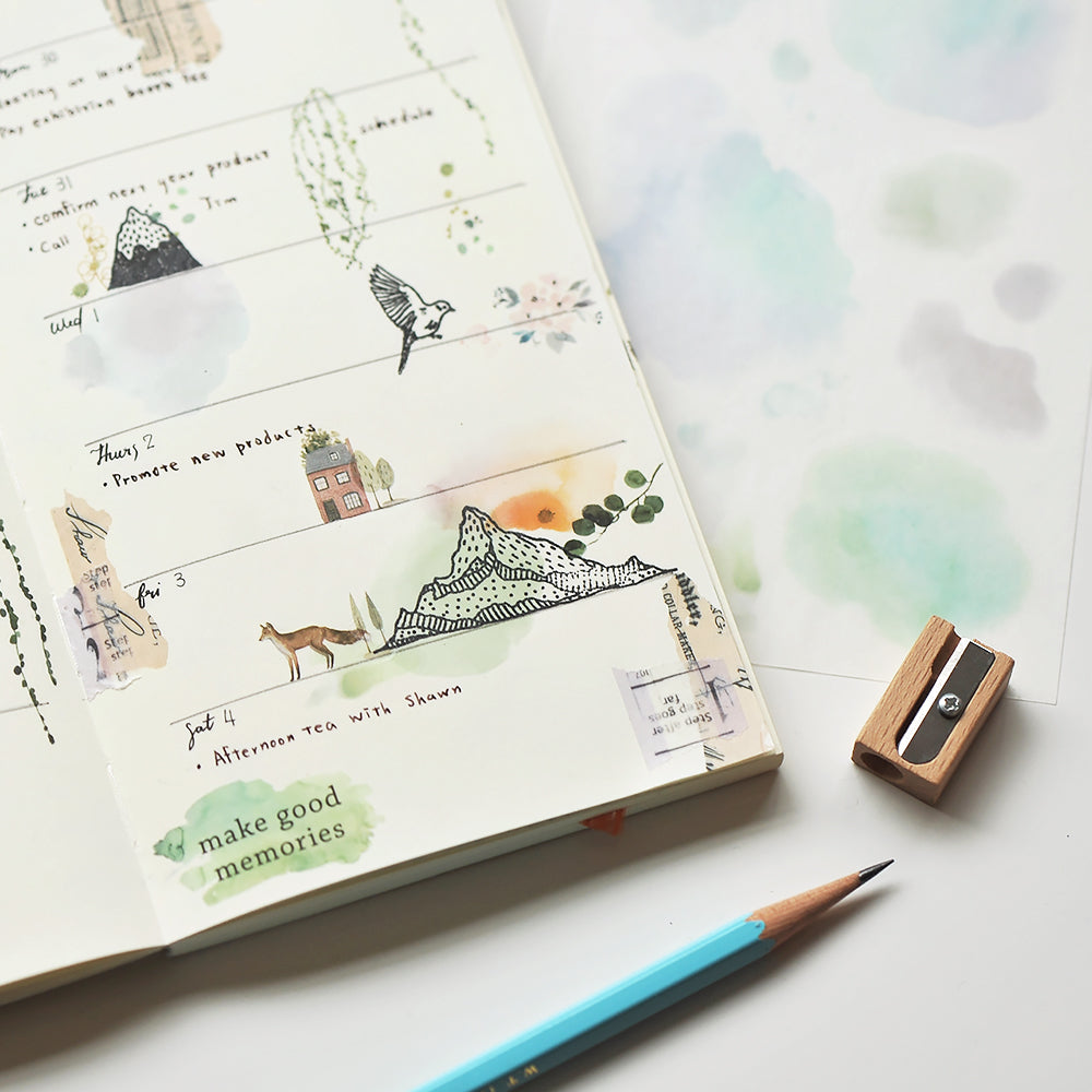 MU Craft Print-On Sticker - op no.113 Drops