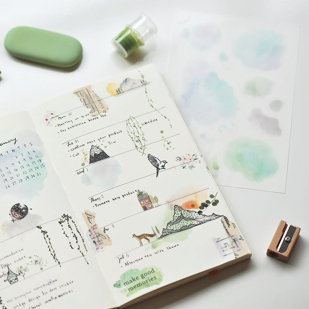 MU Craft Print-On Sticker - op no.113 Drops
