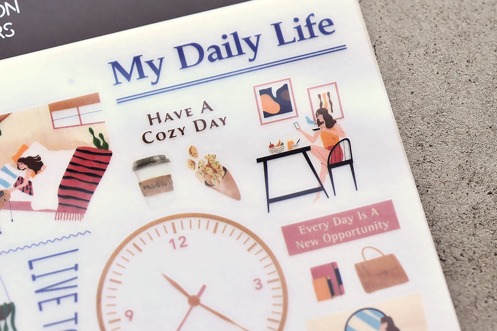 MU Craft Print-On Sticker - op no.135 Daily life