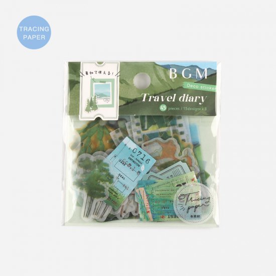 BGM Tracing Paper Seal | Travel Diary - Forest