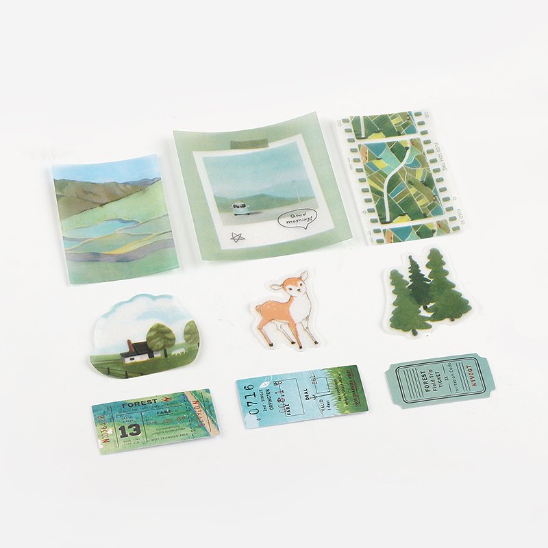 BGM Tracing Paper Seal | Travel Diary - Forest
