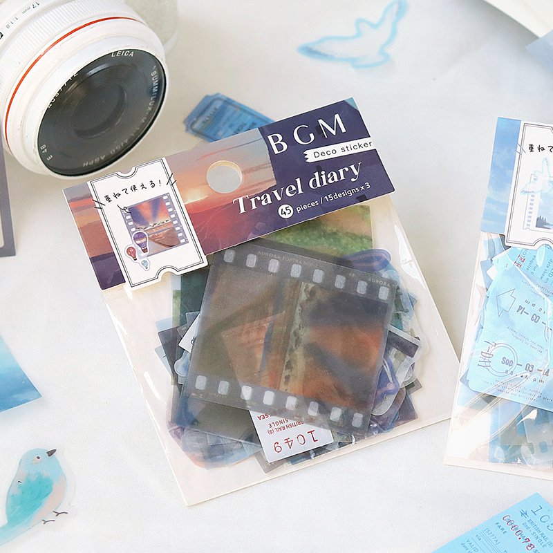BGM Tracing Paper Seal | Travel Diary - Worldwide