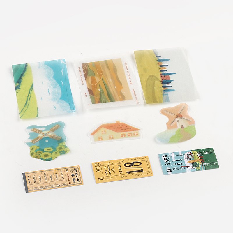 BGM Tracing Paper Seal | Travel Diary - Countryside