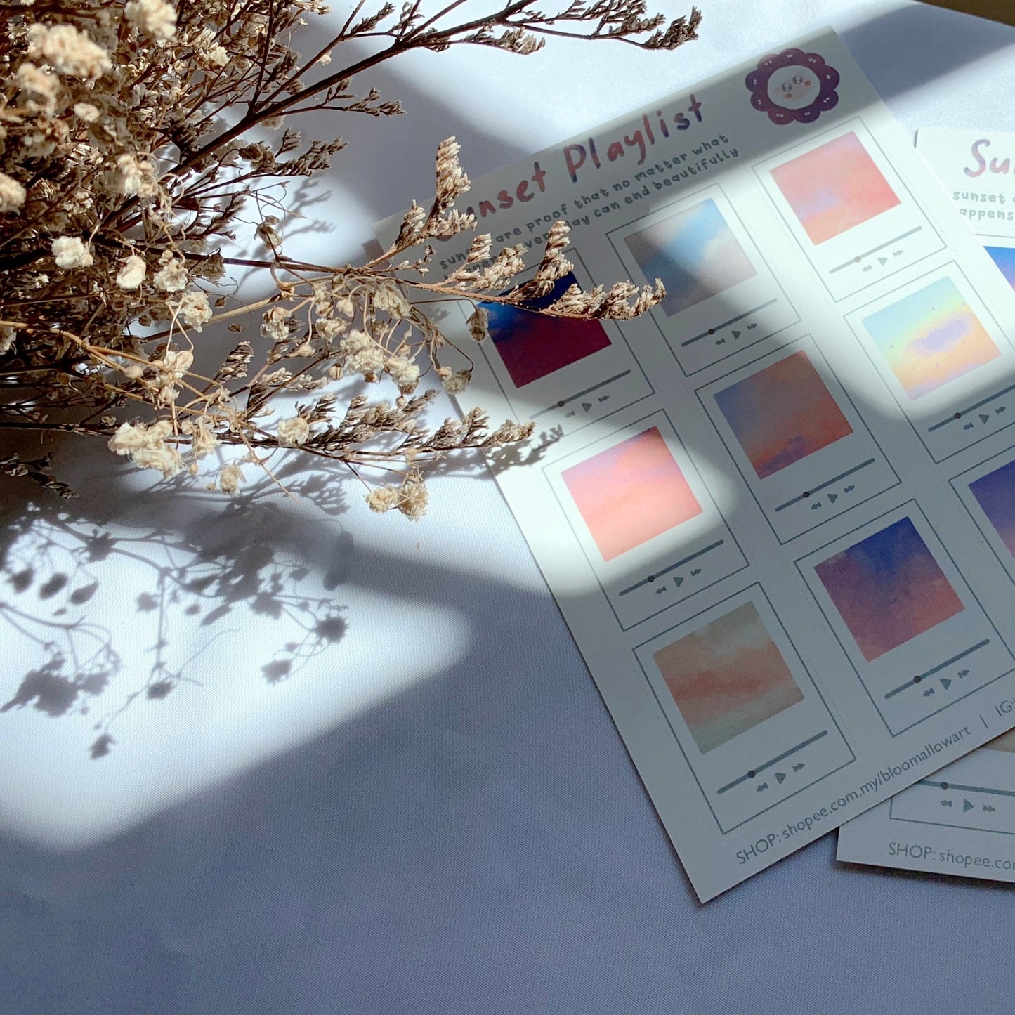 Bloomallow | Sunset playlist sticker