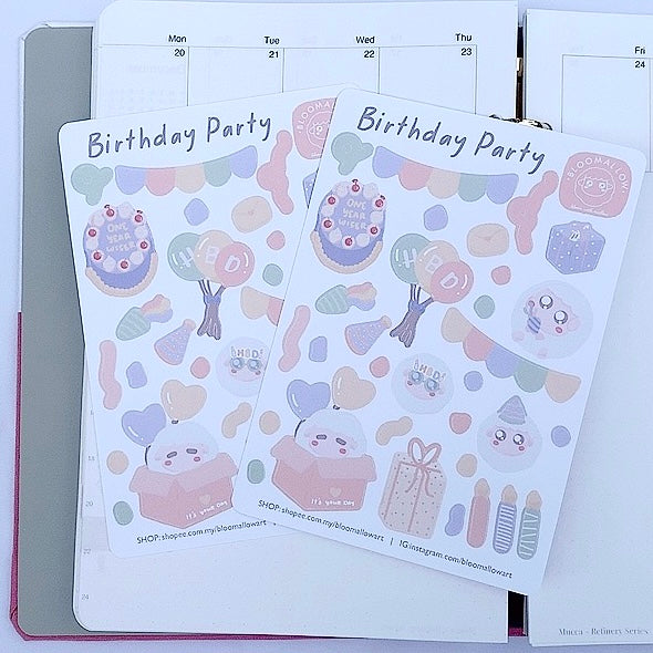 Bloomallow | Birthday party Sticker