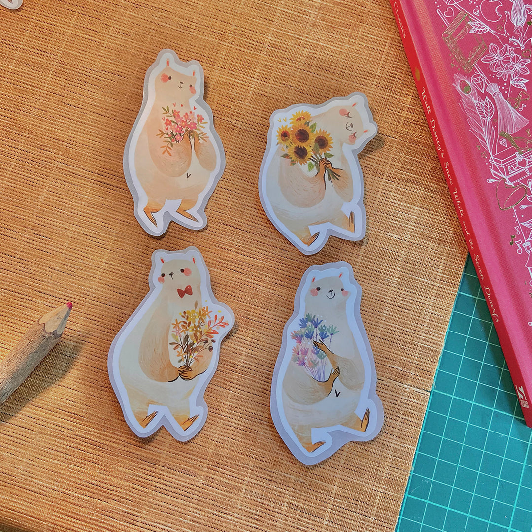 BlueBean Four Seasons Bear Sticker Pack