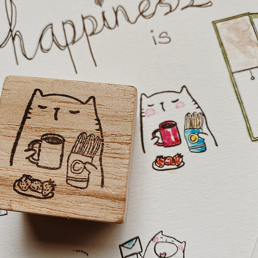 Catdoo rubber stamp - breakfast set (CD2570610)