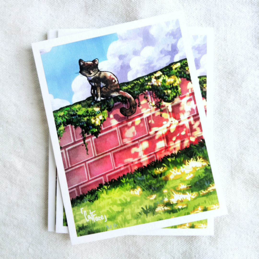 Cat in the Clouds Art Print