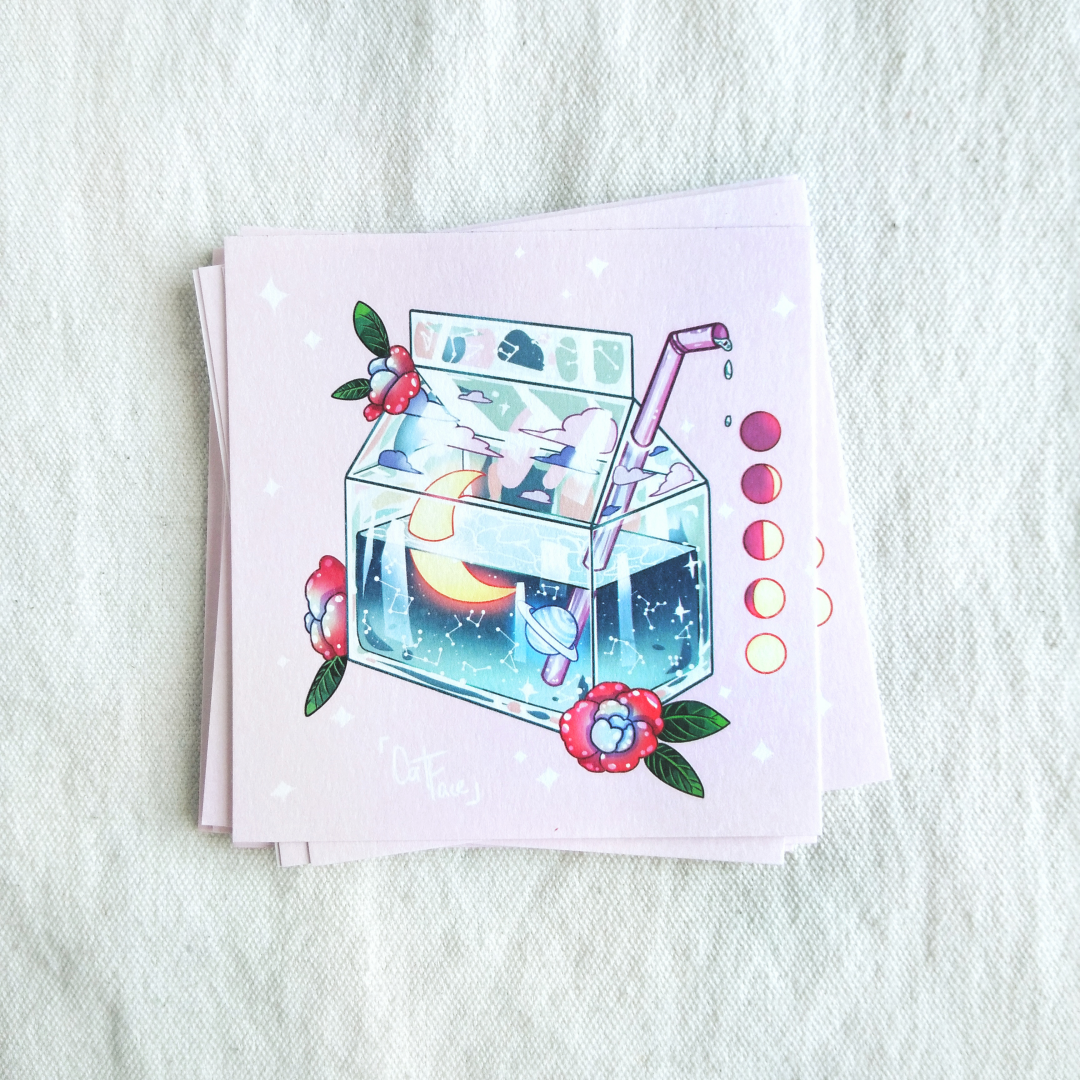 Galaxy Milkbox Art Print