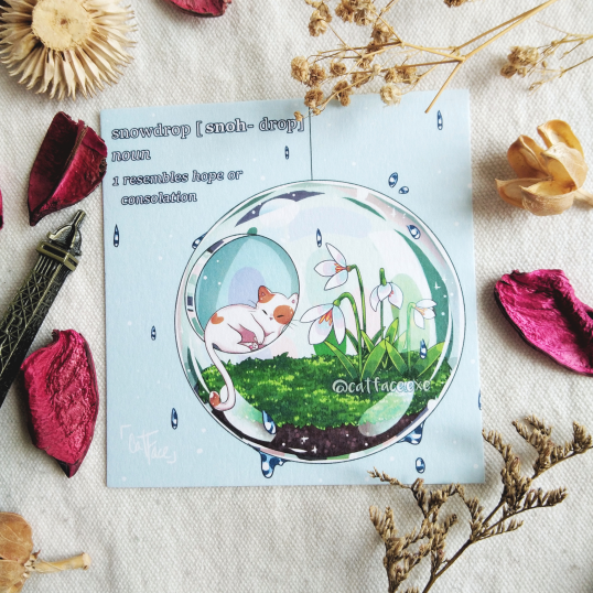 Snowdrop - Hope Art Print