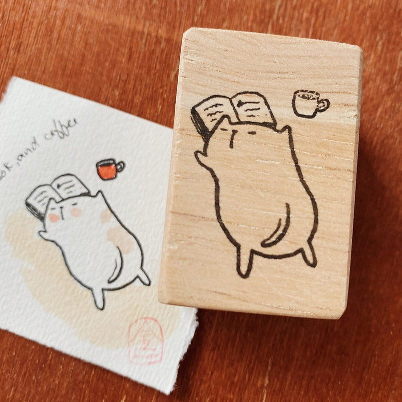 Catdoo rubber stamp - Coffee x Book x Nap (CD2580066)