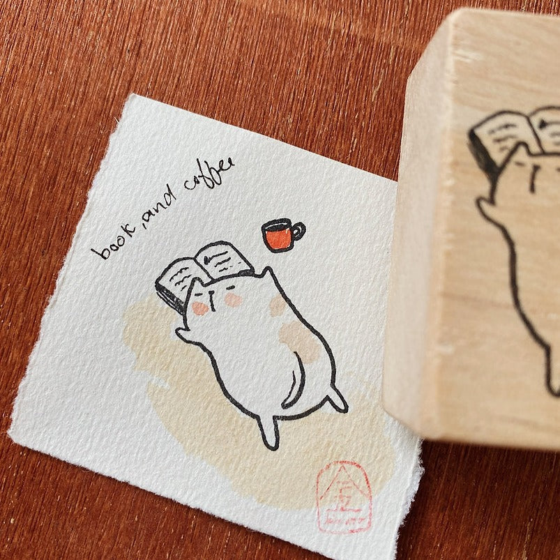 Catdoo rubber stamp - Coffee x Book x Nap (CD2580066)