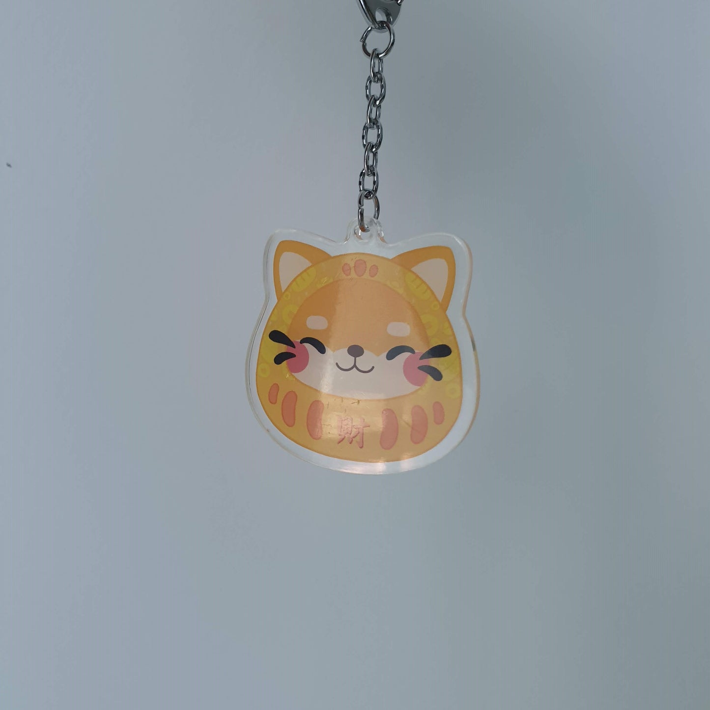 Cai Daruma Acrylic Keychain