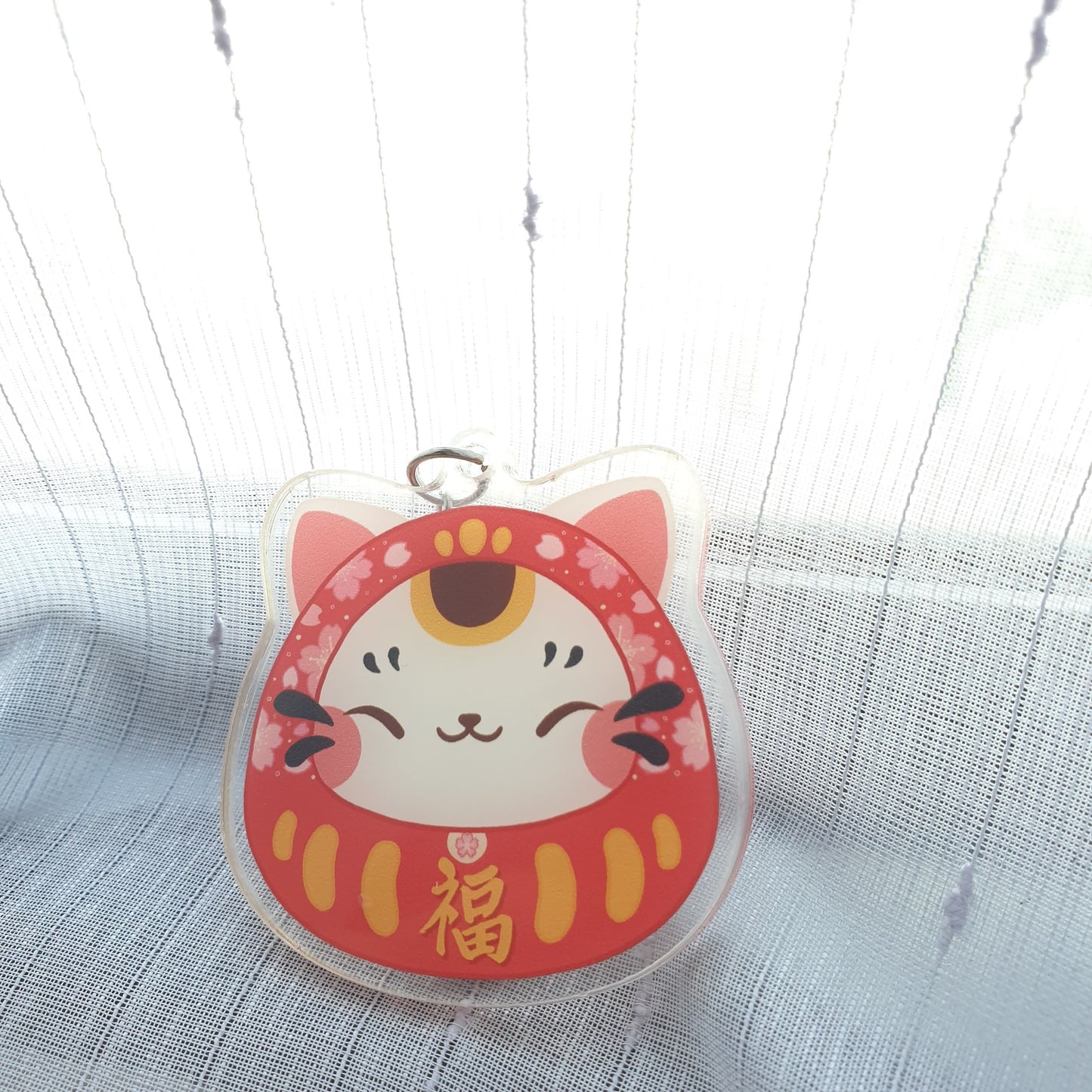 Fu Daruma Acrylic Keychain