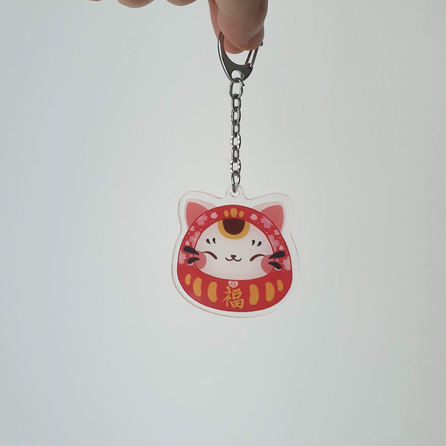 Fu Daruma Acrylic Keychain
