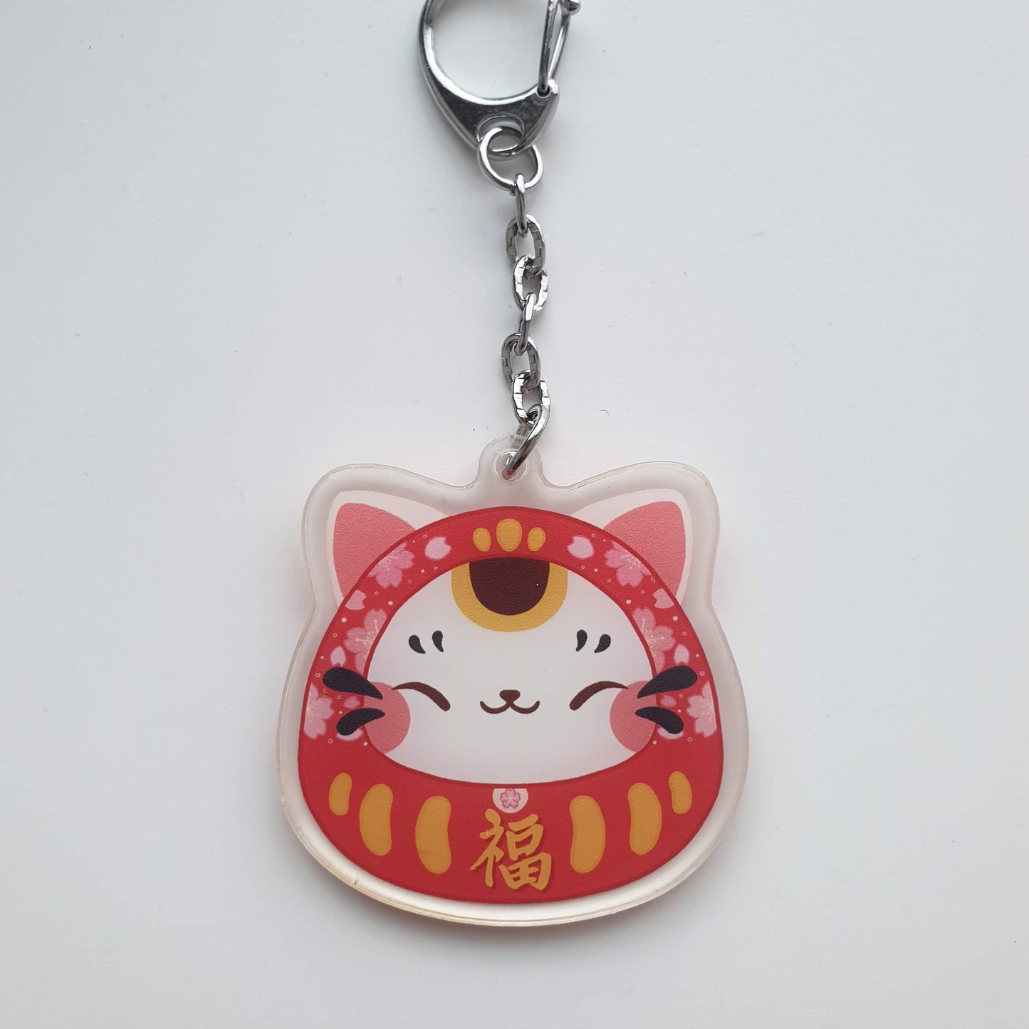 Fu Daruma Acrylic Keychain